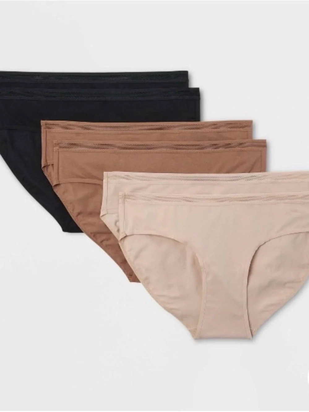 Auden Cotton Blend Bikini Briefs - Black - Women's Swim